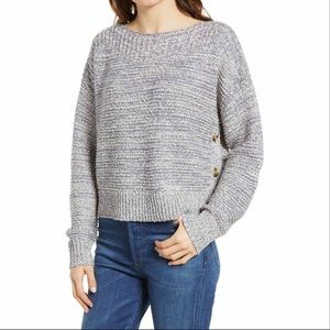 Madewell Boatneck Side Button Sweater